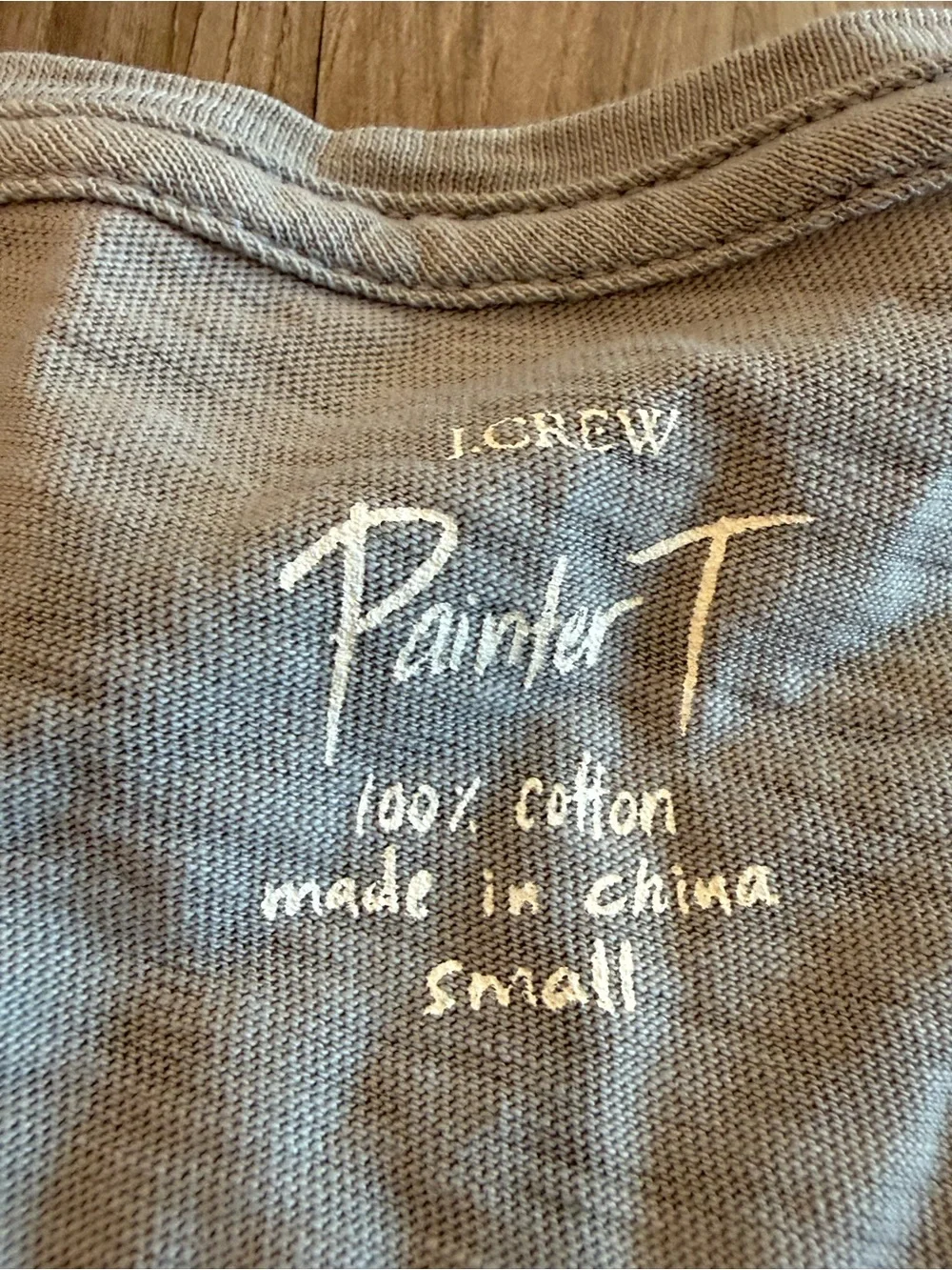 J. Crew Painter T Light Gray Short Sleeve 100% Cotton Crewneck Tee